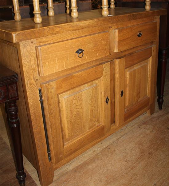 Modern oak side cabinet